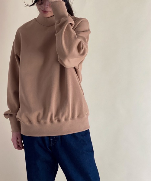 ottilie（オティーリエ）の「モックネック袖口ロゴプルオーバー（スウェット・レディース・アイボリー/オレンジ/ベージュ・FREE）」の19枚目の写真