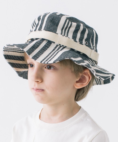 Smoothy(スムージー)の「Smoothy Mexican Jungle Hat / スムージー メキシカン ジャングル ハット(ハット・キッズ・ブラック/アイボリー・FREE)」の2枚目の写真