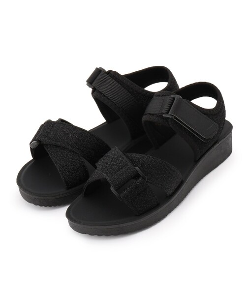 DRESKIP（ドレスキップ）の「◆クロスベルトスポサン（サンダル・レディース・ブラック/ブラック系3/ブラウン系・35/45）」の3枚目の写真