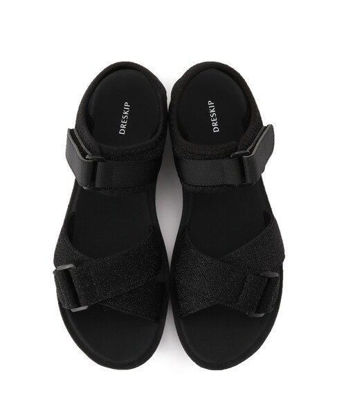 DRESKIP（ドレスキップ）の「◆クロスベルトスポサン（サンダル・レディース・ブラック/ブラック系3/ブラウン系・35/45）」の11枚目の写真