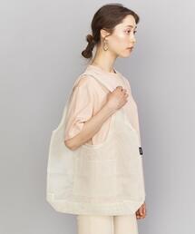 ＜junes＞EVERYDAYメッシュトートバッグ/ホワイト
