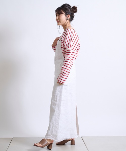 DouDou(ドゥドゥ)の「【WEB限定】ボーダーT(Tシャツ/カットソー・レディース・レッド/ネイビー・FREE)」の16枚目の写真