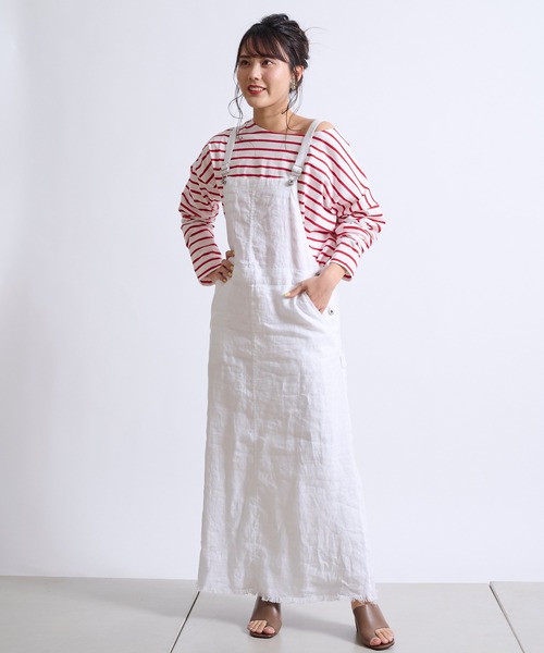 DouDou(ドゥドゥ)の「【WEB限定】ボーダーT(Tシャツ/カットソー・レディース・レッド/ネイビー・FREE)」の12枚目の写真