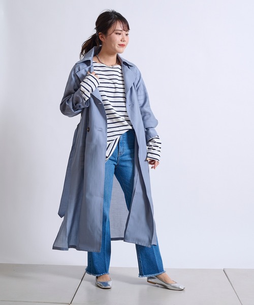 DouDou(ドゥドゥ)の「【WEB限定】ボーダーT(Tシャツ/カットソー・レディース・レッド/ネイビー・FREE)」の4枚目の写真