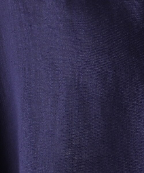 JET(ジェット)の「◆【ウォッシャブル】フレンチリネンシャツワンピース(ワンピース・レディース・チャコールグレー/ベージュ/レッド系1/パープル系・04/80)」の6枚目の写真