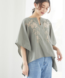 Green　Parks | ・furry rate 刺繍スクエアブラウス＊(シャツ/ブラウス)