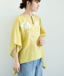 Green　Parks | ・furry rate 刺繍スクエアブラウス＊(シャツ/ブラウス)