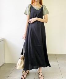 UNRELISH（アンレリッシュ）の「バックシャンサテンキャミワンピース（ワンピース）」