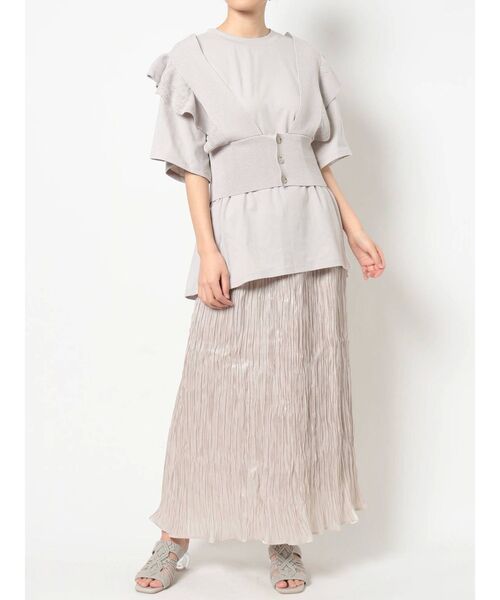 dazzlin（ダズリン）の「フリルコルセットベスト（ベスト・レディース・アイボリー/モカ/グレー・FREE）」の9枚目の写真