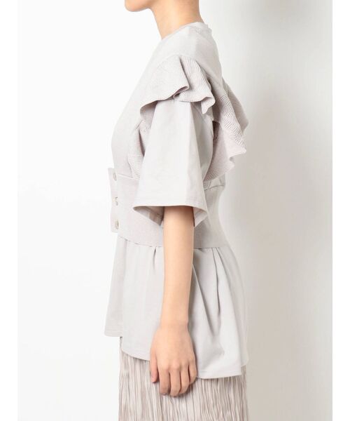 dazzlin（ダズリン）の「フリルコルセットベスト（ベスト・レディース・アイボリー/モカ/グレー・FREE）」の7枚目の写真