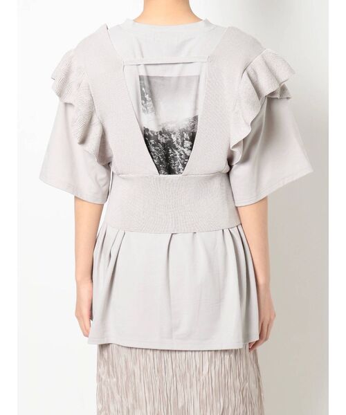 dazzlin（ダズリン）の「フリルコルセットベスト（ベスト・レディース・アイボリー/モカ/グレー・FREE）」の6枚目の写真