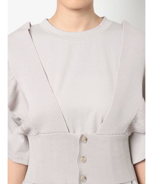 dazzlin（ダズリン）の「フリルコルセットベスト（ベスト・レディース・アイボリー/モカ/グレー・FREE）」の8枚目の写真