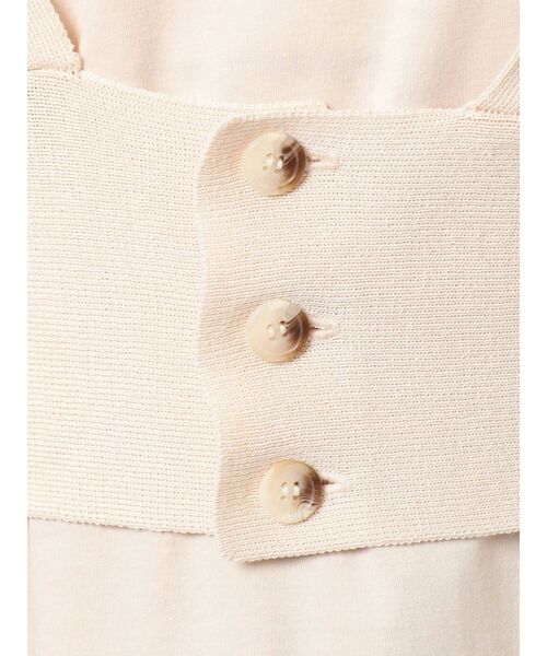 dazzlin（ダズリン）の「フリルコルセットベスト（ベスト・レディース・アイボリー/モカ/グレー・FREE）」の5枚目の写真