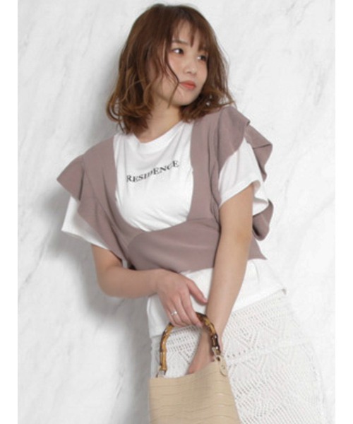 dazzlin（ダズリン）の「フリルコルセットベスト（ベスト・レディース・アイボリー/モカ/グレー・FREE）」の3枚目の写真