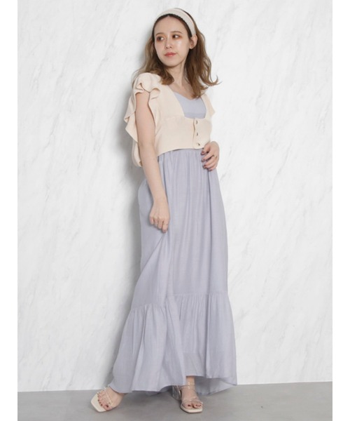 dazzlin（ダズリン）の「フリルコルセットベスト（ベスト・レディース・アイボリー/モカ/グレー・FREE）」の15枚目の写真