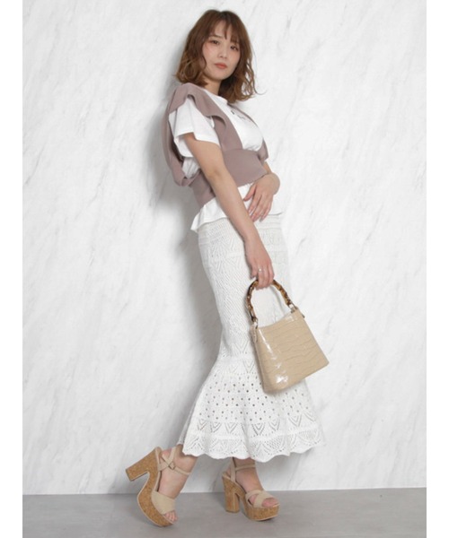 dazzlin（ダズリン）の「フリルコルセットベスト（ベスト・レディース・アイボリー/モカ/グレー・FREE）」の17枚目の写真