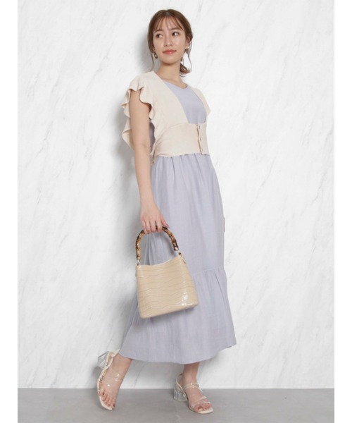 dazzlin（ダズリン）の「フリルコルセットベスト（ベスト・レディース・アイボリー/モカ/グレー・FREE）」の20枚目の写真