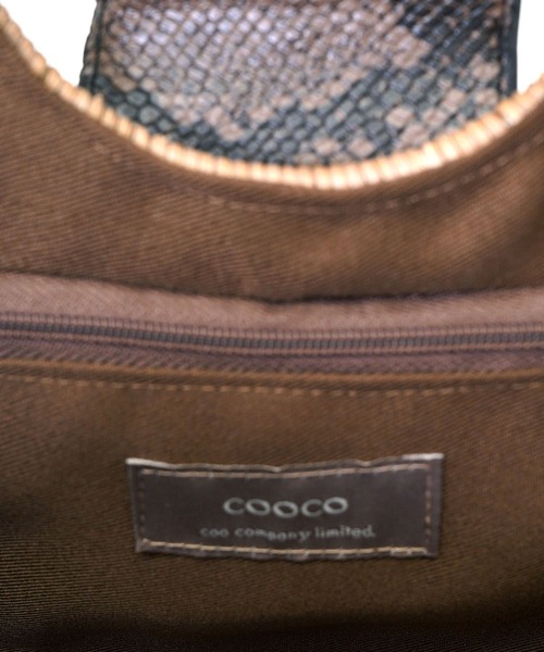 COOCO(クーコ)の「ラウンドラタンクラッチ(かごバッグ・レディース・ブラック/ナチュラル/ブラウン・9)」の5枚目の写真