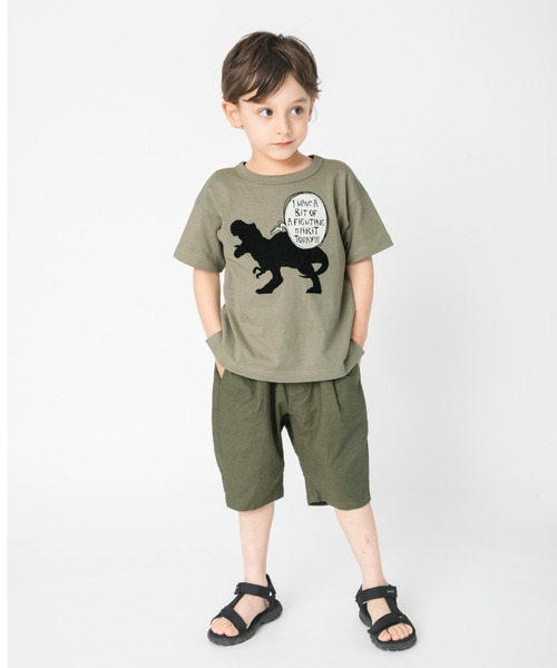 BRANSHES（ブランシェス）の「綿麻ハーフパンツ（その他パンツ・キッズ・ブラック/カーキオリーブ/ベージュ・100cm/120cm/130cm/140cm/150cm/90cm/110cm）」の8枚目の写真