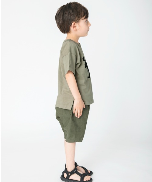 BRANSHES（ブランシェス）の「綿麻ハーフパンツ（その他パンツ・キッズ・ブラック/カーキオリーブ/ベージュ・100cm/120cm/130cm/140cm/150cm/90cm/110cm）」の10枚目の写真