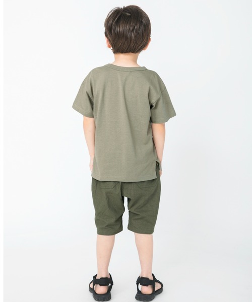 BRANSHES（ブランシェス）の「綿麻ハーフパンツ（その他パンツ・キッズ・ブラック/カーキオリーブ/ベージュ・100cm/120cm/130cm/140cm/150cm/90cm/110cm）」の11枚目の写真