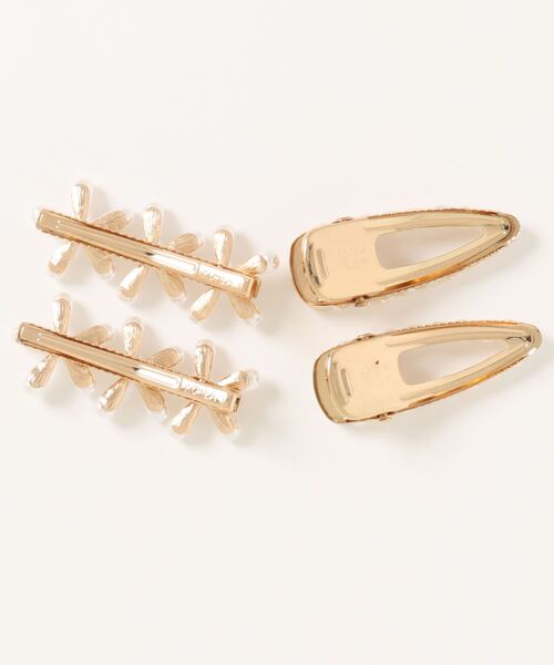 lilLilly（リルリリー）の「フラワーパールヘアピン（ヘアピン・レディース・ゴールド・FREE）」の5枚目の写真