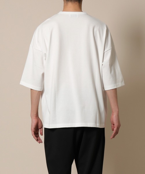 ADAM ET ROPE'（アダムエロペ）の「【NORITAKE】ドロップショルダー ビッグルーズT（Tシャツ/カットソー・メンズ・ブラック/ブラウン系その他/ホワイト/チャコールグレー・L/M）」の6枚目の写真