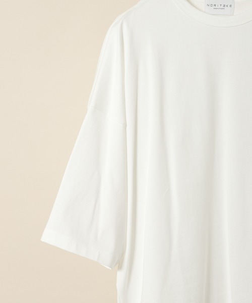 ADAM ET ROPE'（アダムエロペ）の「【NORITAKE】ドロップショルダー ビッグルーズT（Tシャツ/カットソー・メンズ・ブラック/ブラウン系その他/ホワイト/チャコールグレー・L/M）」の15枚目の写真