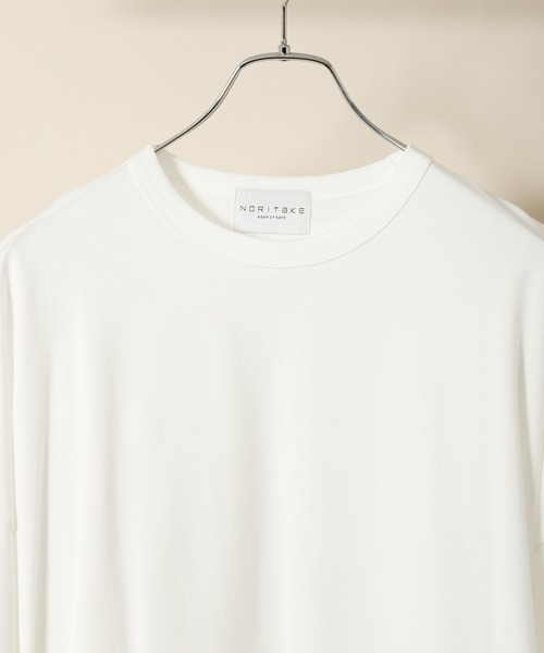 ADAM ET ROPE'（アダムエロペ）の「【NORITAKE】ドロップショルダー ビッグルーズT（Tシャツ/カットソー・メンズ・ブラック/ブラウン系その他/ホワイト/チャコールグレー・L/M）」の16枚目の写真