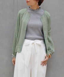 NICOLE white | シアーブルゾン(ブルゾン)