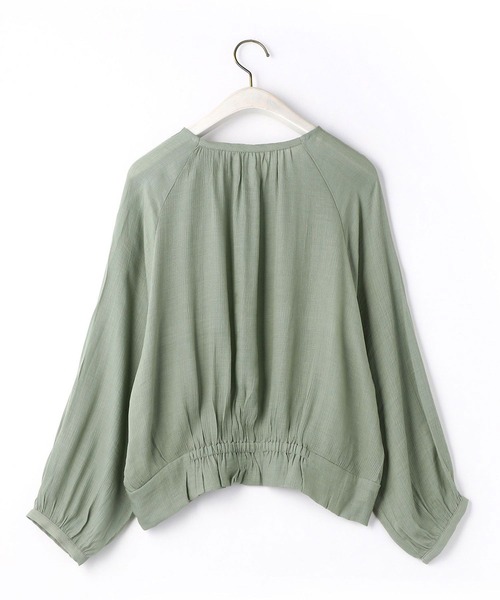 NICOLE white（ニコルホワイト）の「シアーブルゾン（ブルゾン・レディース・ブラック/オフホワイト/グリーン・FREE）」の12枚目の写真