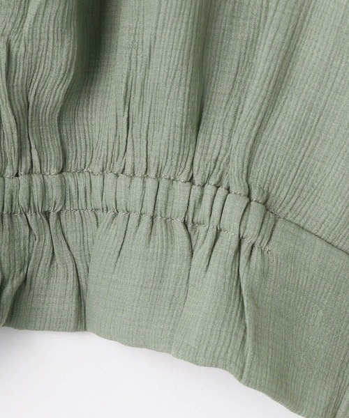 NICOLE white（ニコルホワイト）の「シアーブルゾン（ブルゾン・レディース・ブラック/オフホワイト/グリーン・FREE）」の6枚目の写真