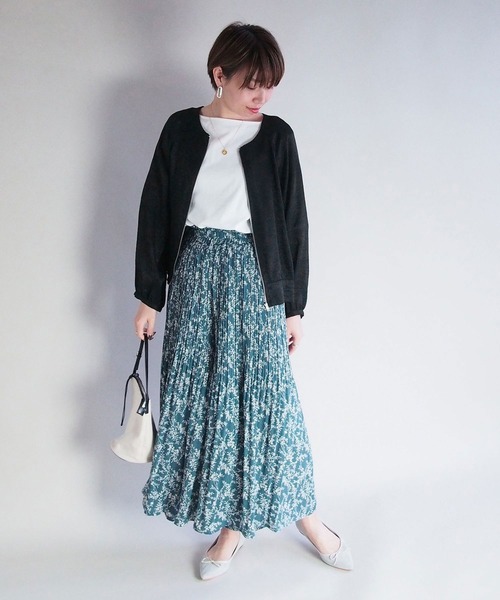 NICOLE white（ニコルホワイト）の「シアーブルゾン（ブルゾン・レディース・ブラック/オフホワイト/グリーン・FREE）」の5枚目の写真