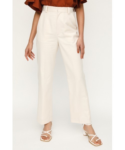 SLY（スライ）の「LIGHT TOUCH PT ライト タッチ パンツ（スラックス・レディース・ライトパープル/アイボリー・1/2）」の6枚目の写真