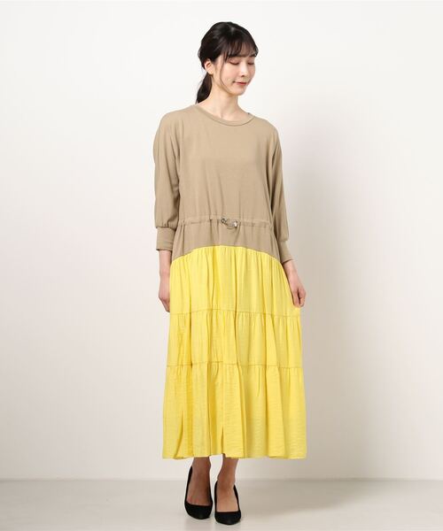 FELLINI（フェリーニ）の「ワンピース（ワンピース・レディース・パープル/イエロー・M）」の2枚目の写真