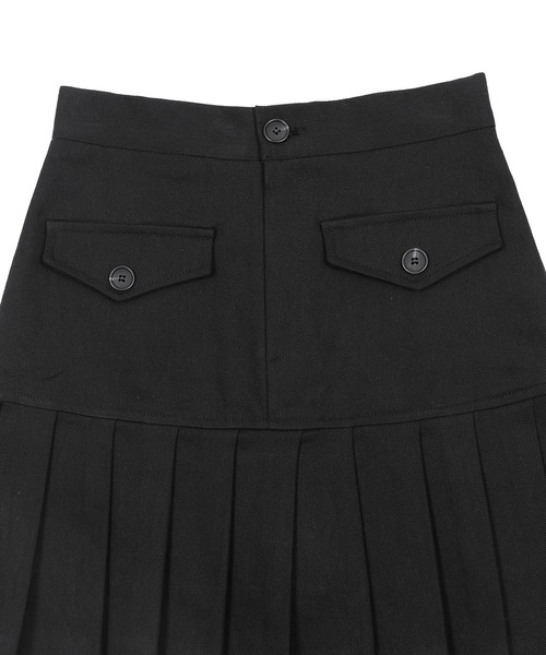 Figments（フィグメンツ）の「トランペットミニスカート（スカート・レディース・オフホワイト/ブラック・MEDIUM/SMALL）」の4枚目の写真