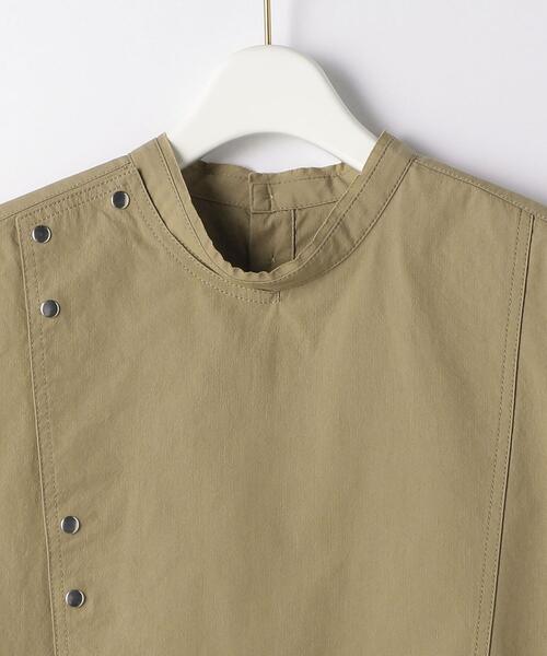 BRACTMENT（ブラクトメント）の「『BRACTMENT(ブラクトメント)』 BM FAbRICA ビブ ノースリーブシャツ（シャツ/ブラウス・レディース・ベージュ/ダークグレー・FREE）」の5枚目の写真