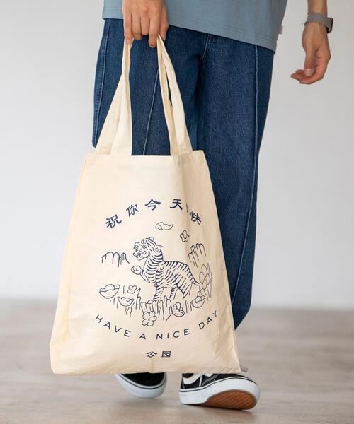 coen（コーエン）の「プリントトートバッグ（トートバッグ・メンズ・ケリー/コバルトブルー/イエロー/レッド・FREE）」の3枚目の写真