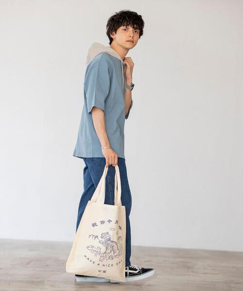 coen（コーエン）の「プリントトートバッグ（トートバッグ・メンズ・ケリー/コバルトブルー/イエロー/レッド・FREE）」の13枚目の写真