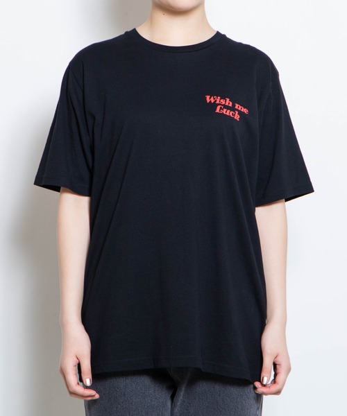 WEGO（ウィゴー）の「WEGO/チェリーバックプリントTシャツ（Tシャツ/カットソー・レディース・ホワイト/ブラック・SMALL/MEDIUM/LARGE）」の11枚目の写真