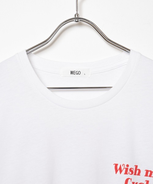 WEGO（ウィゴー）の「WEGO/チェリーバックプリントTシャツ（Tシャツ/カットソー・レディース・ホワイト/ブラック・SMALL/MEDIUM/LARGE）」の17枚目の写真