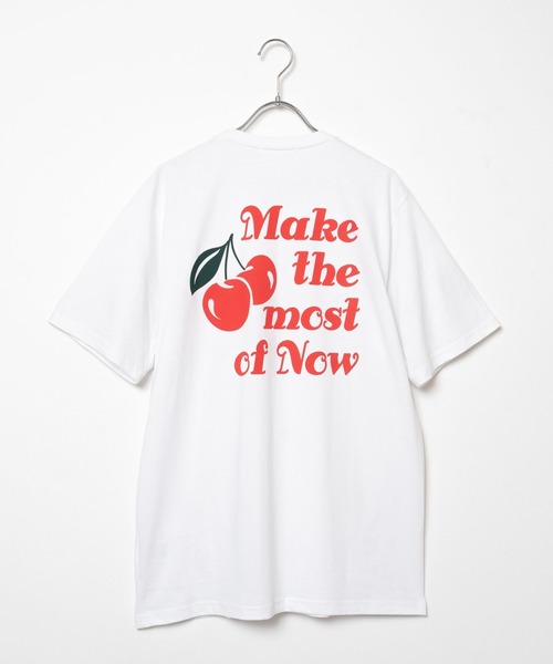 WEGO（ウィゴー）の「WEGO/チェリーバックプリントTシャツ（Tシャツ/カットソー・レディース・ホワイト/ブラック・SMALL/MEDIUM/LARGE）」の14枚目の写真