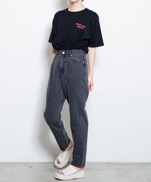 WEGO（ウィゴー）の「WEGO/チェリーバックプリントTシャツ（Tシャツ/カットソー・レディース・ホワイト/ブラック・SMALL/MEDIUM/LARGE）」の7枚目の写真