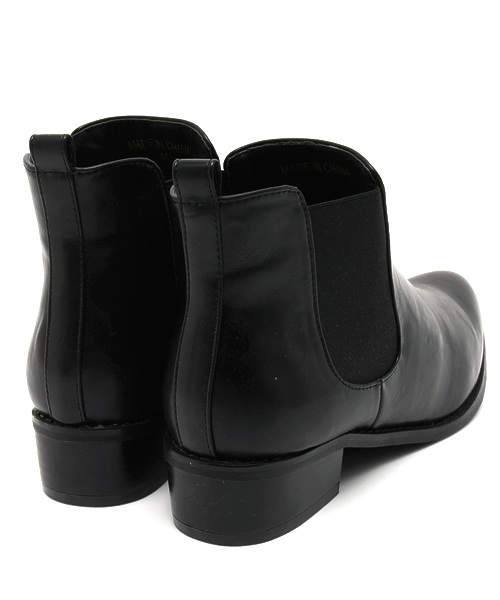 DISCOAT（ディスコート）の「【Discoat】サイドゴアショートブーツ（ブーティ・レディース・グレー/ブラック・LARGE/MEDIUM/SMALL）」の3枚目の写真