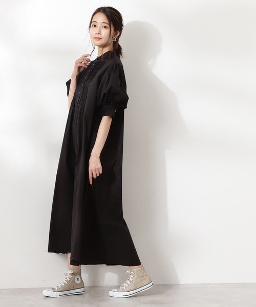 N.(N. Natural Beauty Basic)(エヌエヌナチュラルビューティーベーシック)の「【追加生産】ピンタックワンピース(ワンピース・レディース・ライトグリーン/ホワイト/ブラック/ブルー・MEDIUM)」の12枚目の写真