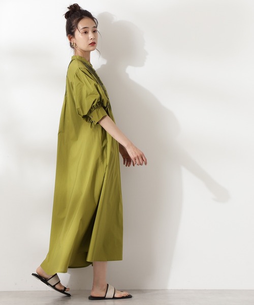 N.(N. Natural Beauty Basic)(エヌエヌナチュラルビューティーベーシック)の「【追加生産】ピンタックワンピース(ワンピース・レディース・ライトグリーン/ホワイト/ブラック/ブルー・MEDIUM)」の5枚目の写真