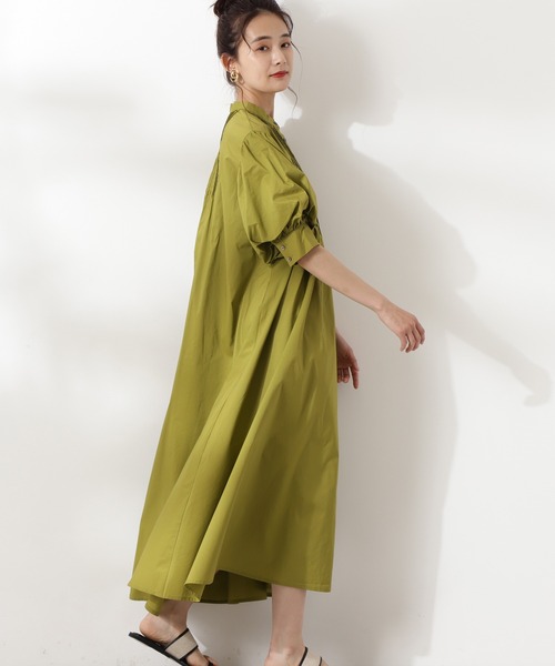 N.(N. Natural Beauty Basic)(エヌエヌナチュラルビューティーベーシック)の「【追加生産】ピンタックワンピース(ワンピース・レディース・ライトグリーン/ホワイト/ブラック/ブルー・MEDIUM)」の16枚目の写真