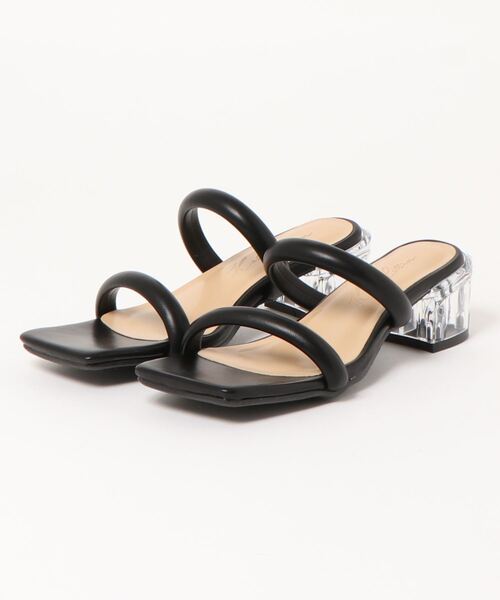 KOBE LETTUCE(コウベレタス)の「クリアヒールストリングサンダル(サンダル・レディース・ゴールド/アイボリー/グレイッシュベージュ/ブラック・L/M/LL/S)」の12枚目の写真