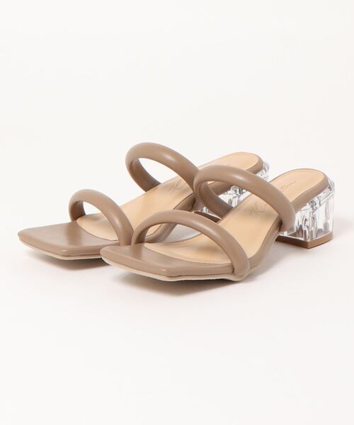 KOBE LETTUCE(コウベレタス)の「クリアヒールストリングサンダル(サンダル・レディース・ゴールド/アイボリー/グレイッシュベージュ/ブラック・L/M/LL/S)」の15枚目の写真