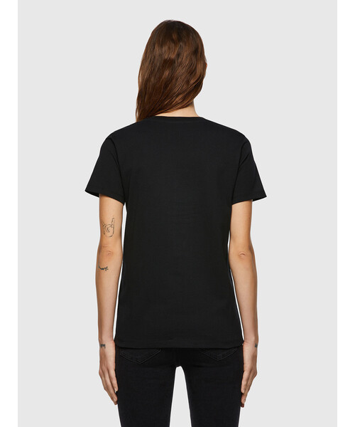 DIESEL(ディーゼル)の「レディース Tシャツ トップス カットソ- スリムフィット(Tシャツ/カットソー・レディース・ブラック/ホワイト・X-SMALL/LARGE/SMALL/MEDIUM)」の9枚目の写真